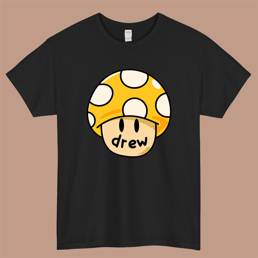 Drew House Mushroom Logo Mens Unisex Short Sleeve Black T-Shirt Size S-3XL