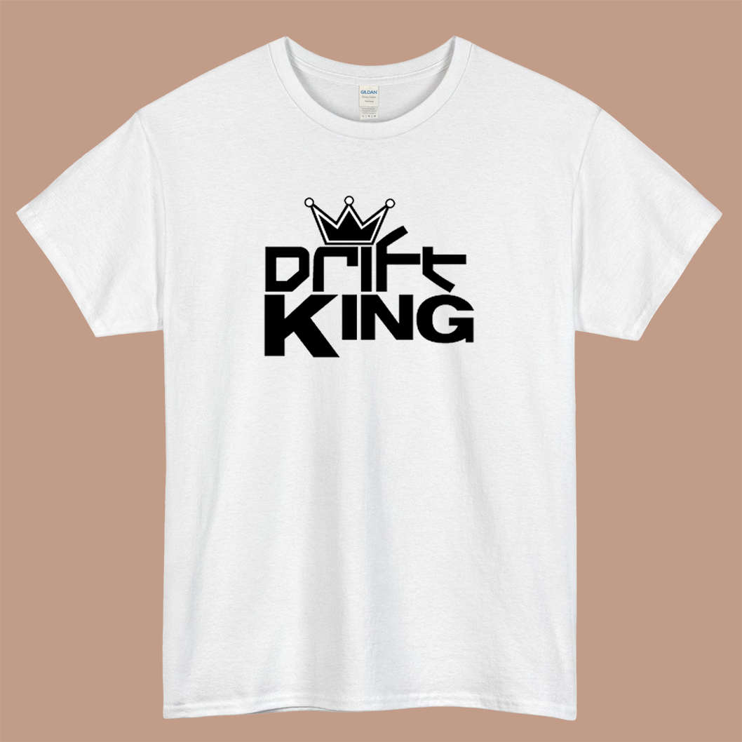 Drift King Logo Mens Unisex Short Sleeve T-Shirt Size S-3XL
