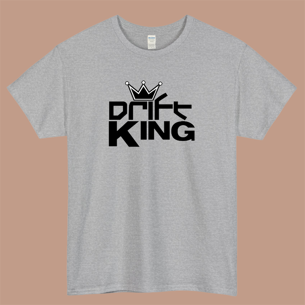 Drift King Logo Mens Unisex Short Sleeve T-Shirt Size S-3XL