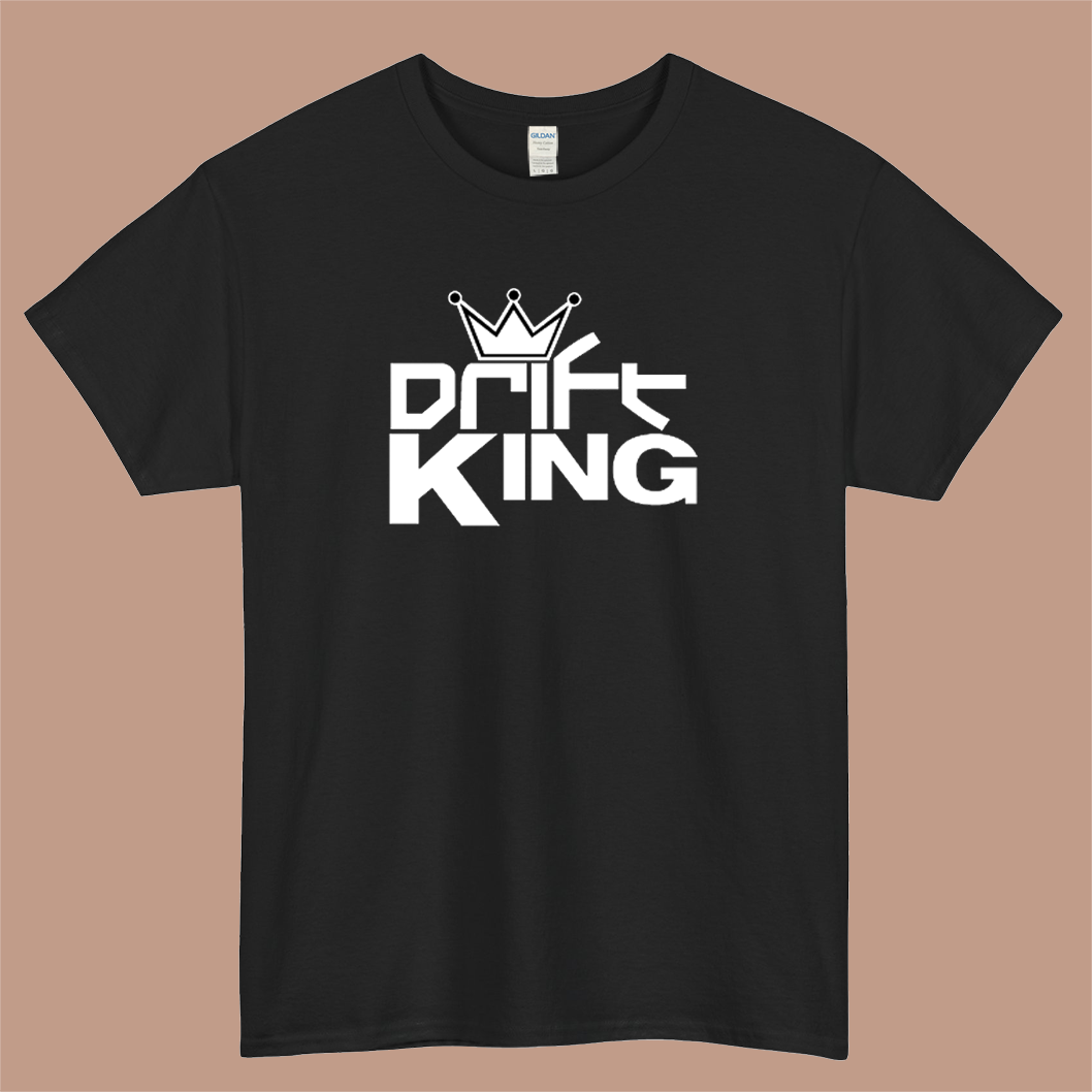 Drift King Logo Mens Unisex Short Sleeve T-Shirt Size S-3XL