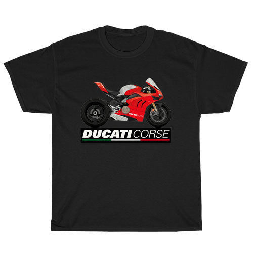 Ducati Corse Logo Unisex Men's T Shirt Size S to 3XL