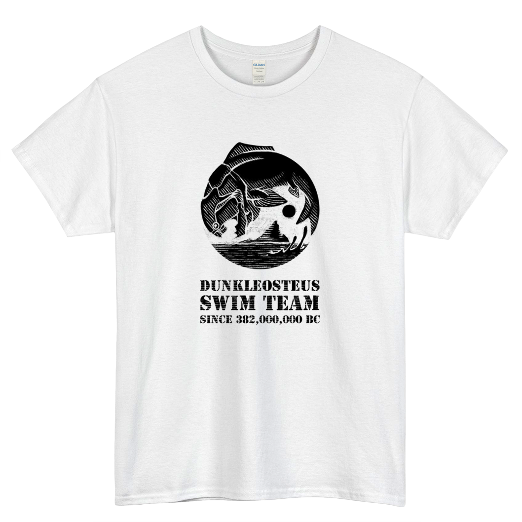 Dunkleosteus Swim Logo Mens Unisex Short Sleeve T-Shirt Size S-3XL - P