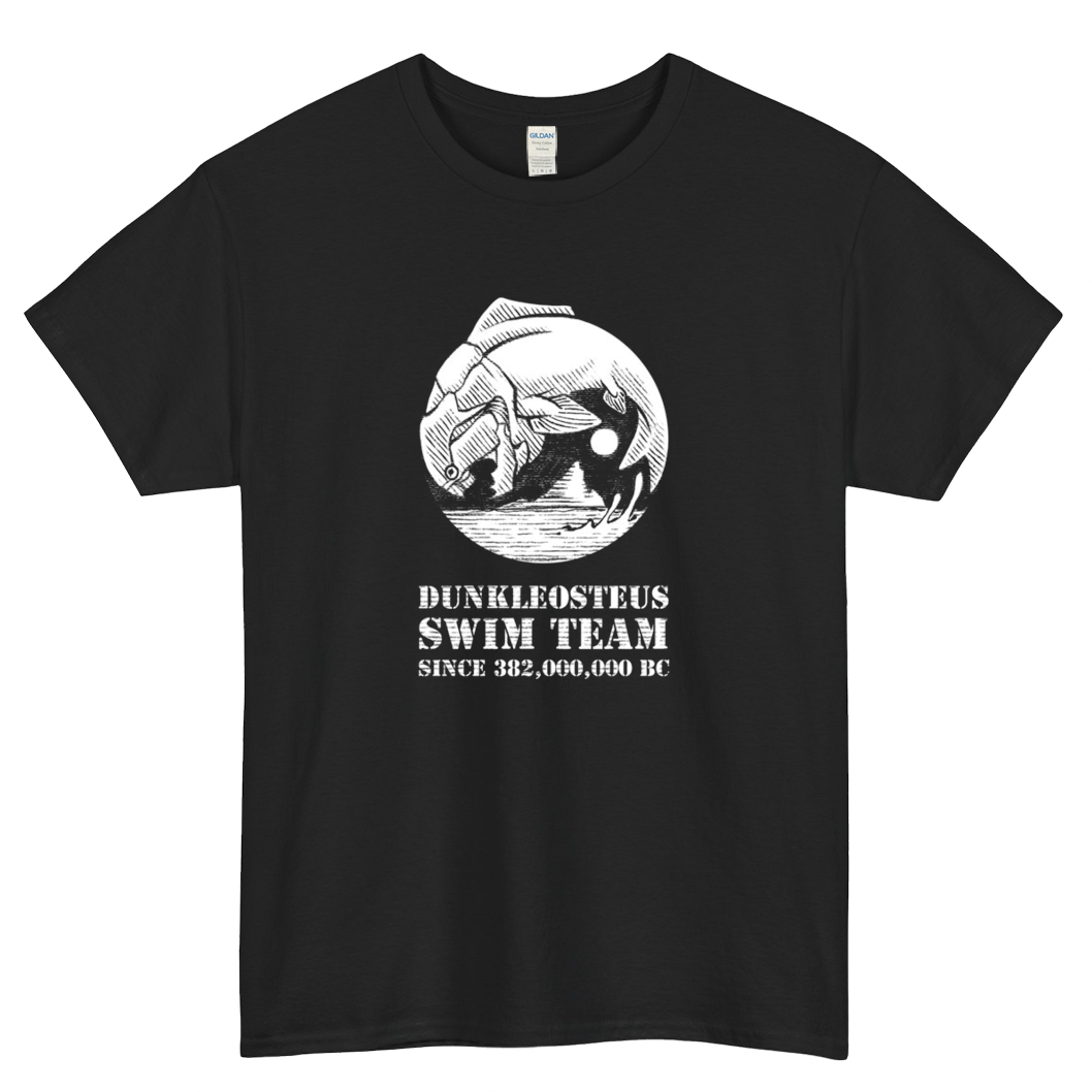 Dunkleosteus Swim Logo Mens Unisex Short Sleeve T-Shirt Size S-3XL - P