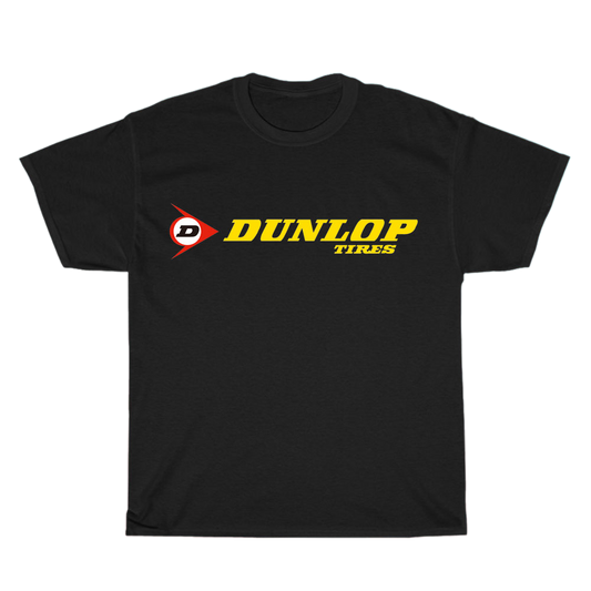Dunlop Motorcycle Tires Logo Men's Unisex T Shirt Size S to 3XL
