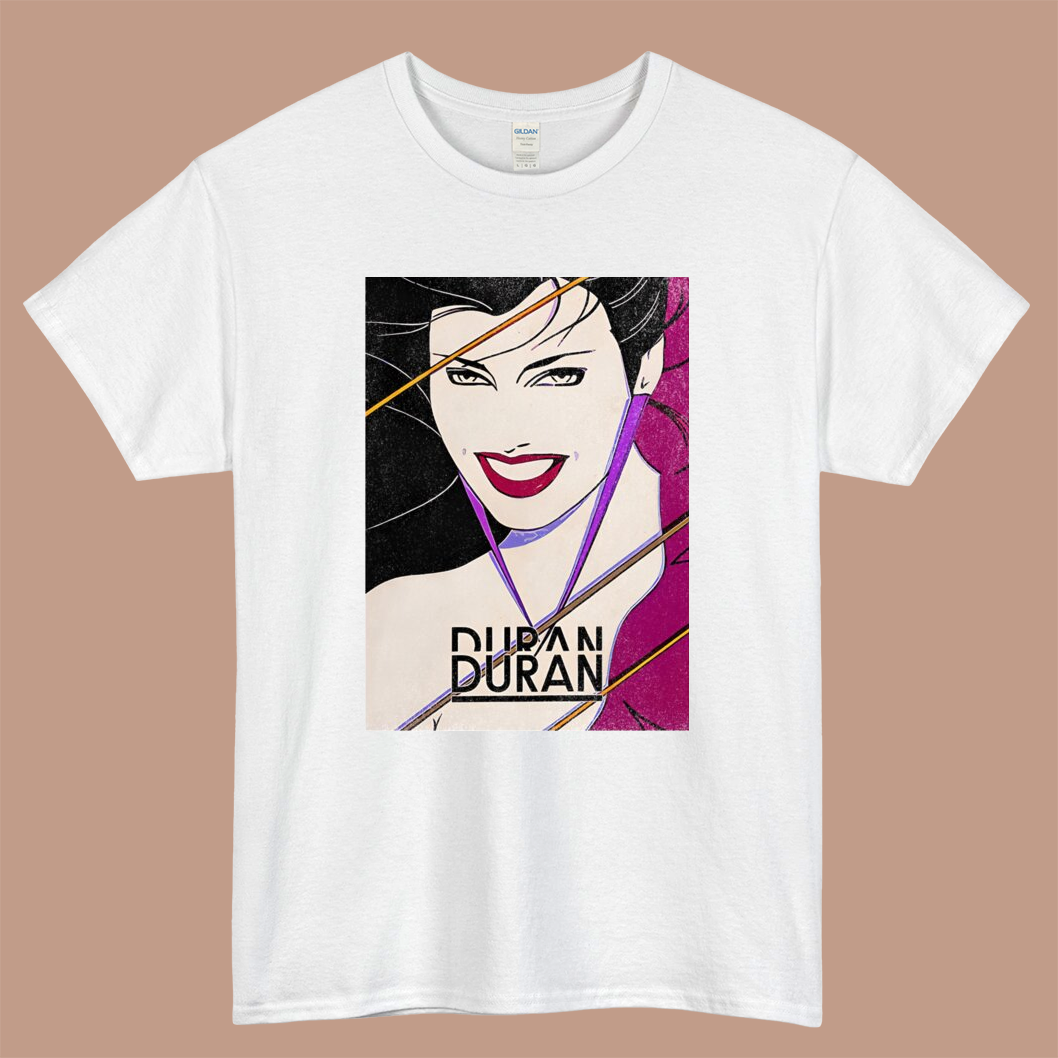 Duran Duran Band Album Cover Logo Mens Unisex Short Sleeve White T-Shirt Size S-3XL