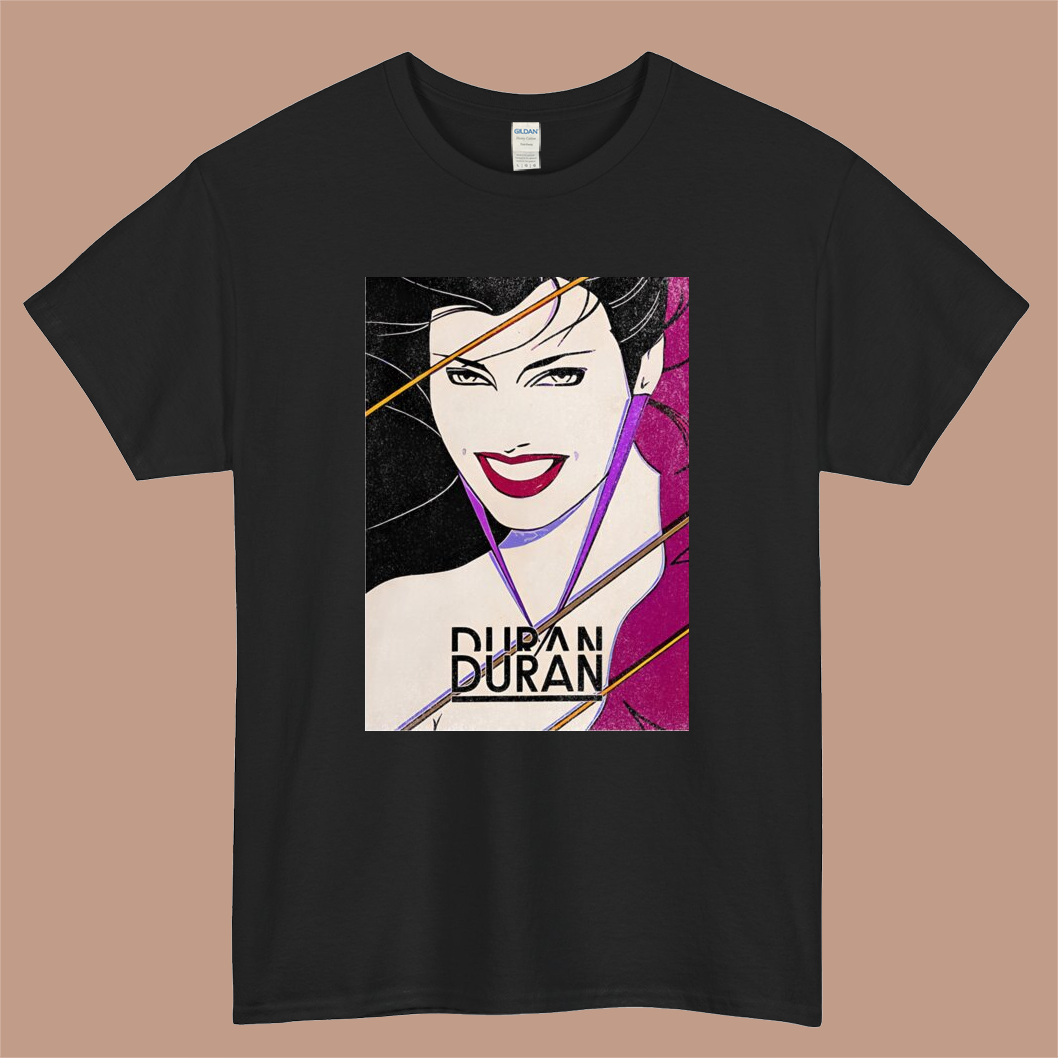 Duran Duran Band Album Cover Logo Mens Unisex Short Sleeve Black T-Shirt Size S-3XL