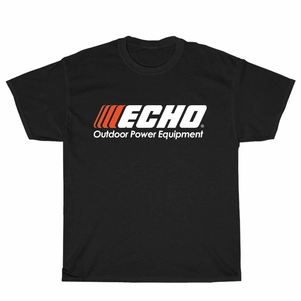ECHO Outdoor Power Equipmen Logo Men's Black T-shirt Logo Unisex Men's T Shirt Size S to 3XL