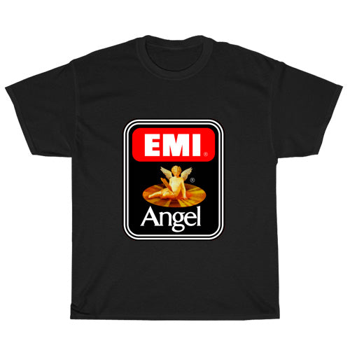 EMI Records Logo Mens Unisex Short Sleeve Black T-Shirt Size S-3XL