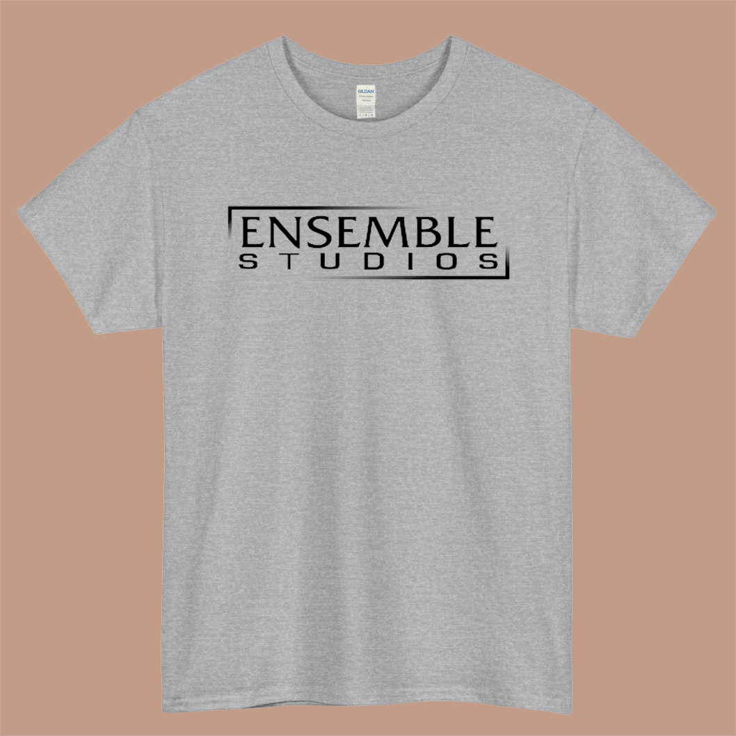 ENSEMBLE Studios Logo Mens Unisex Short Sleeve Gray T-Shirt Size S-3XL