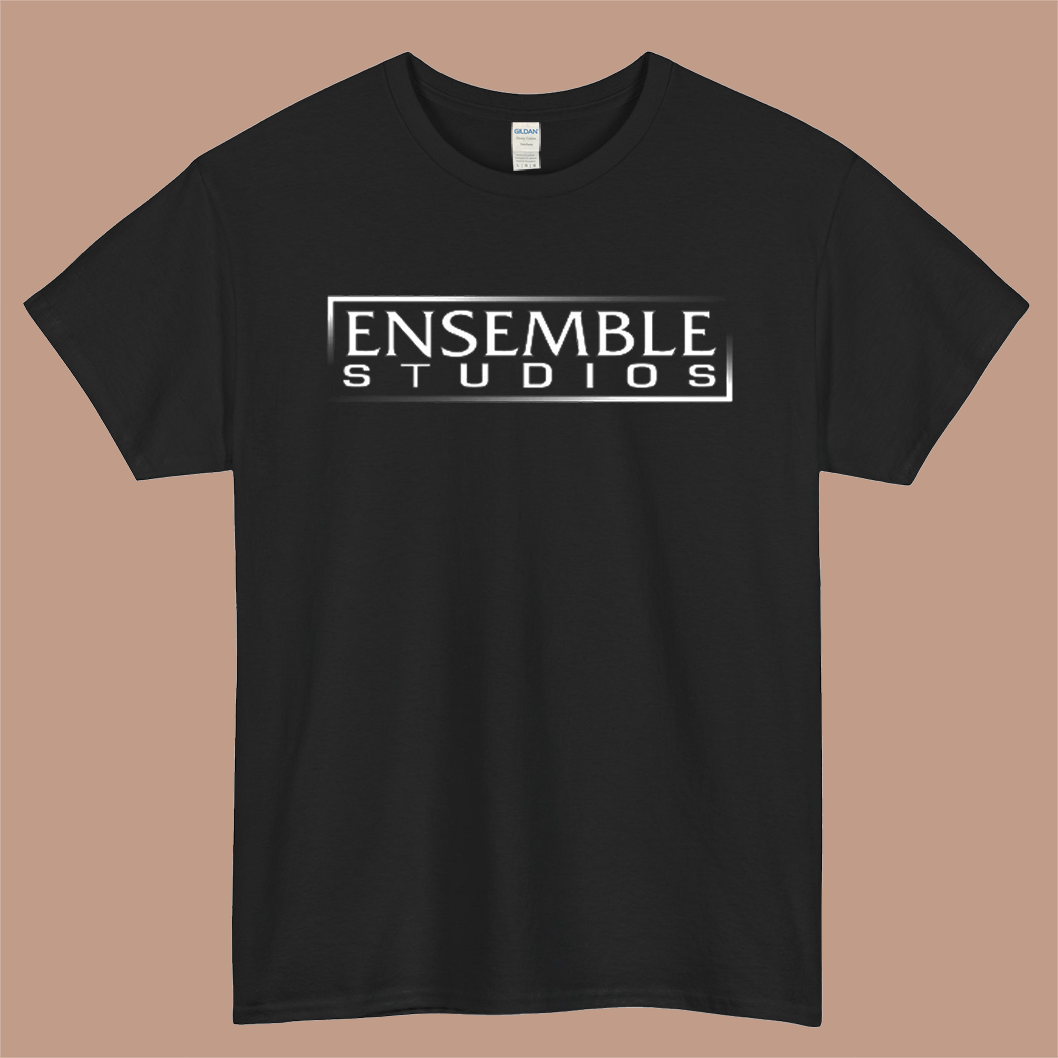 ENSEMBLE Studios Logo Mens Unisex Short Sleeve Black T-Shirt Size S-3XL