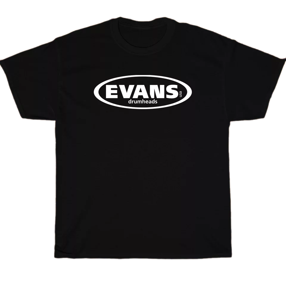 EVANS Drums Drumheads Logo Men's Unisex T Shirt Size S to 3XL