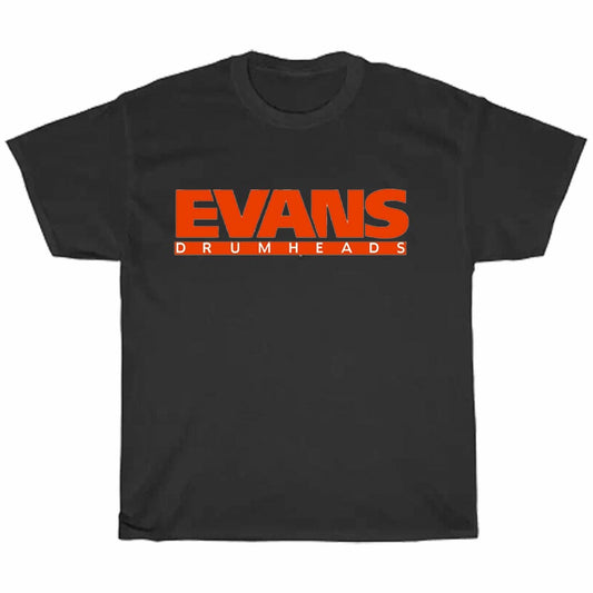 EVANS Drum Heads Logo Men's Unisex T Shirt Size S to 3XL