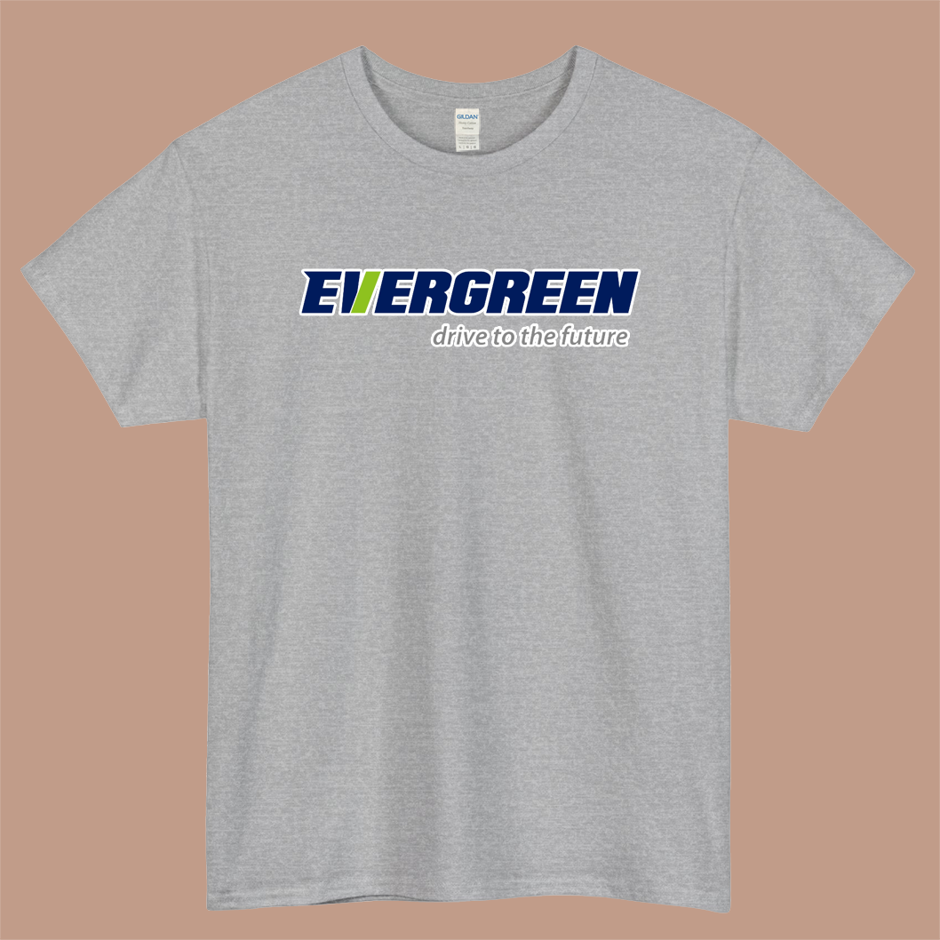 EVERGREEN TIRE Logo Mens Unisex Short Sleeve Gray T-Shirt Size S-3XL