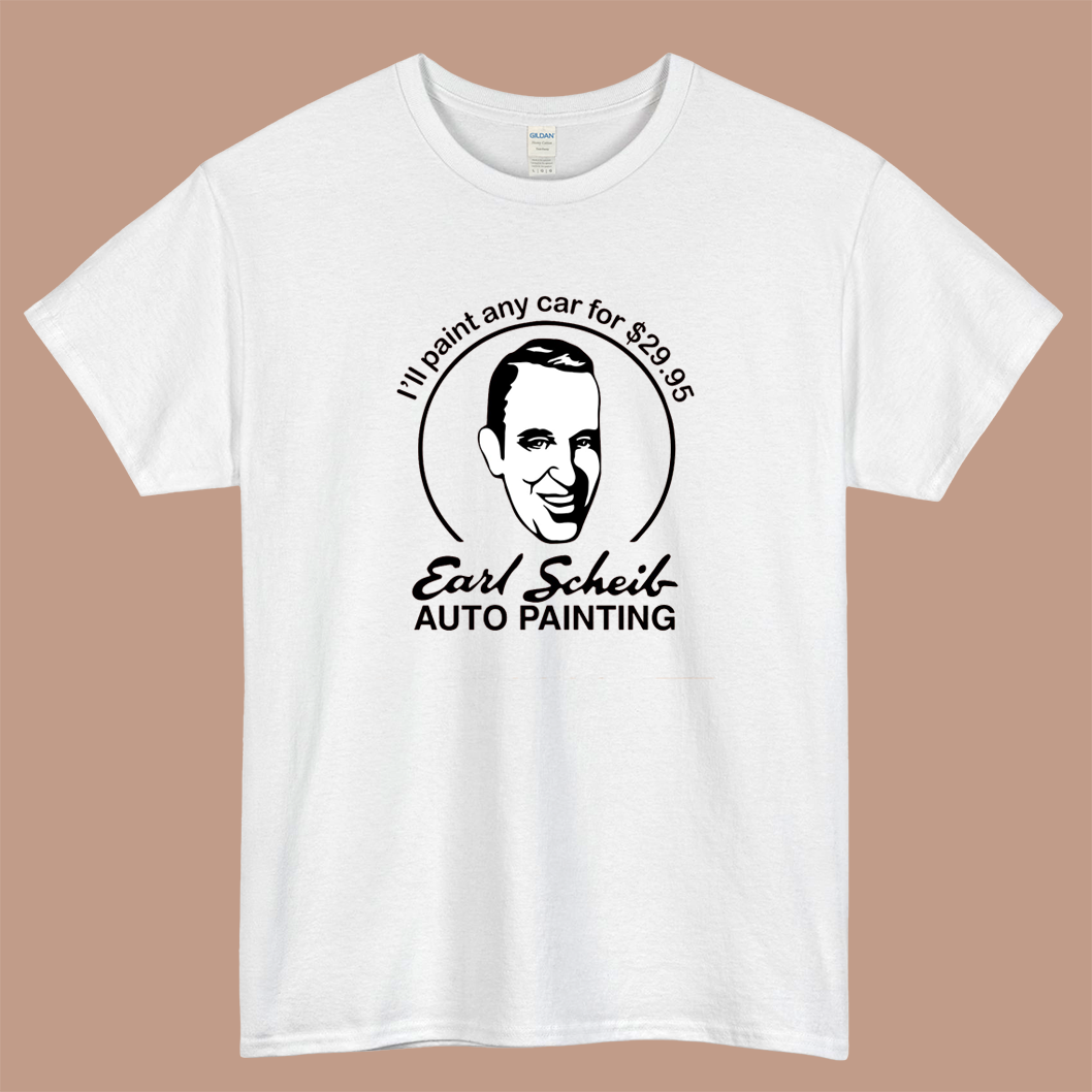 Earl Scheib Auto Painting Logo Mens Unisex Short Sleeve T-Shirt Size S-3XL - P