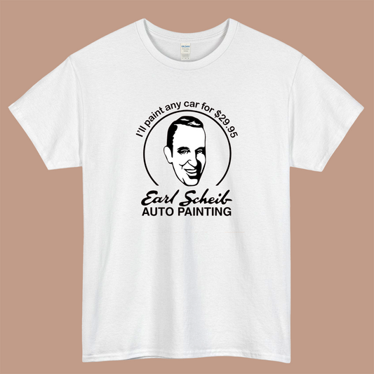 Earl Scheib Auto Painting Logo Mens Unisex Short Sleeve T-Shirt Size S-3XL - P