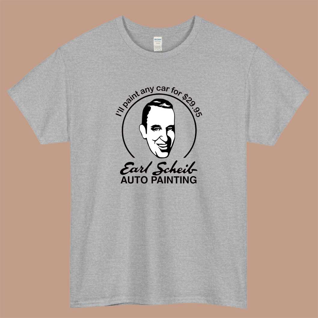 Earl Scheib Auto Painting Logo Mens Unisex Short Sleeve T-Shirt Size S-3XL - P