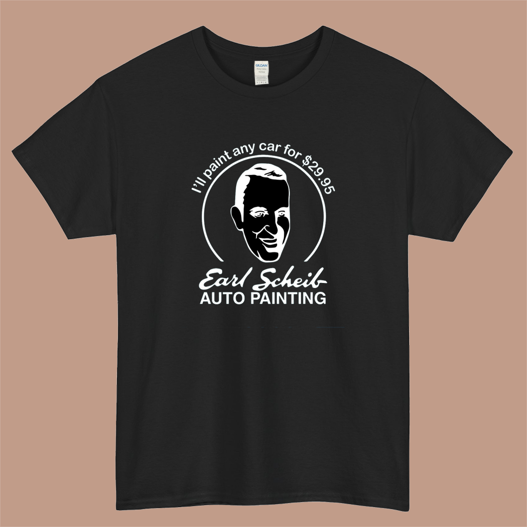 Earl Scheib Auto Painting Logo Mens Unisex Short Sleeve T-Shirt Size S-3XL - P