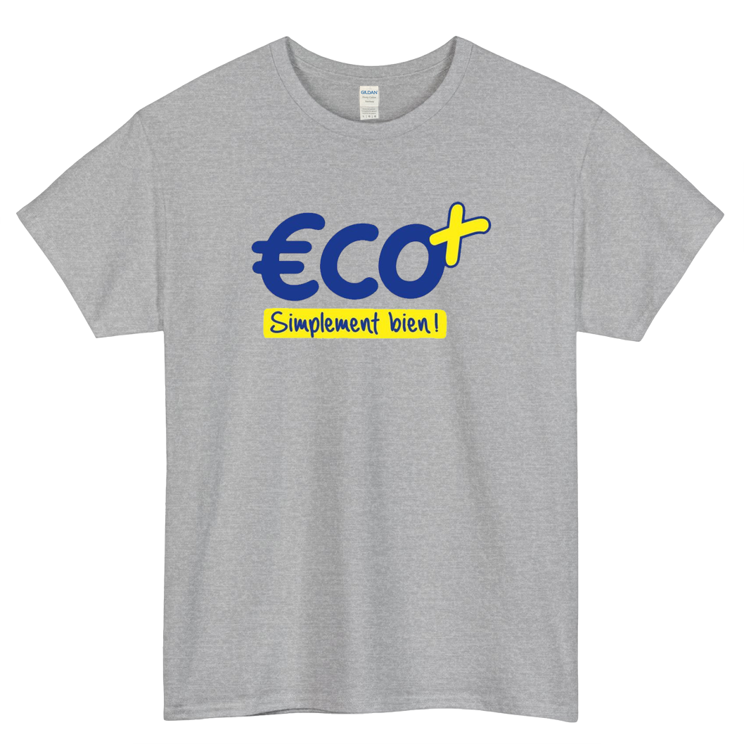 Eco + Logo Mens Unisex Short Sleeve T-Shirt Size S-3XL - P