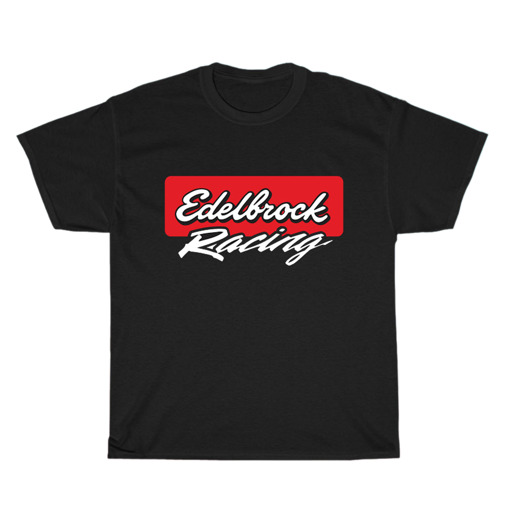 Edelbrock Shock Racing Logo Men's Unisex T Shirt Size S to 3XL