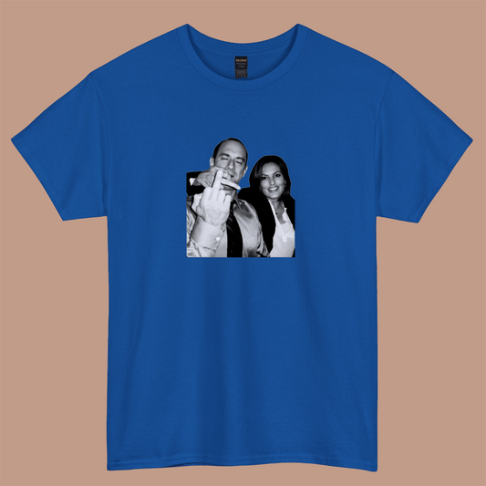 Elliot Stabler And Olivia Benson logo short sleeve S-3XL -P