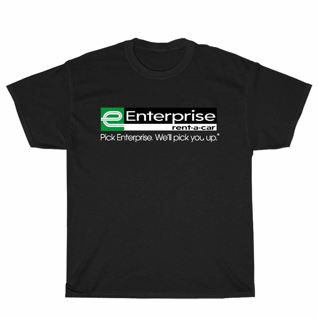 Enterprise Rent a Car Men's Black T-shirt Logo Unisex Men's T Shirt Size S to 3XL
