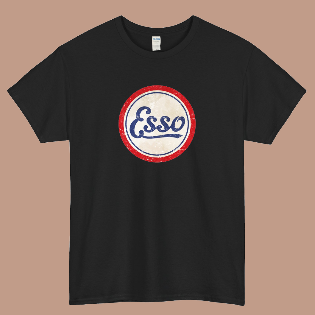 Esso vintage Logo Mens Unisex Short Sleeve T-Shirt Size S-3XL - P