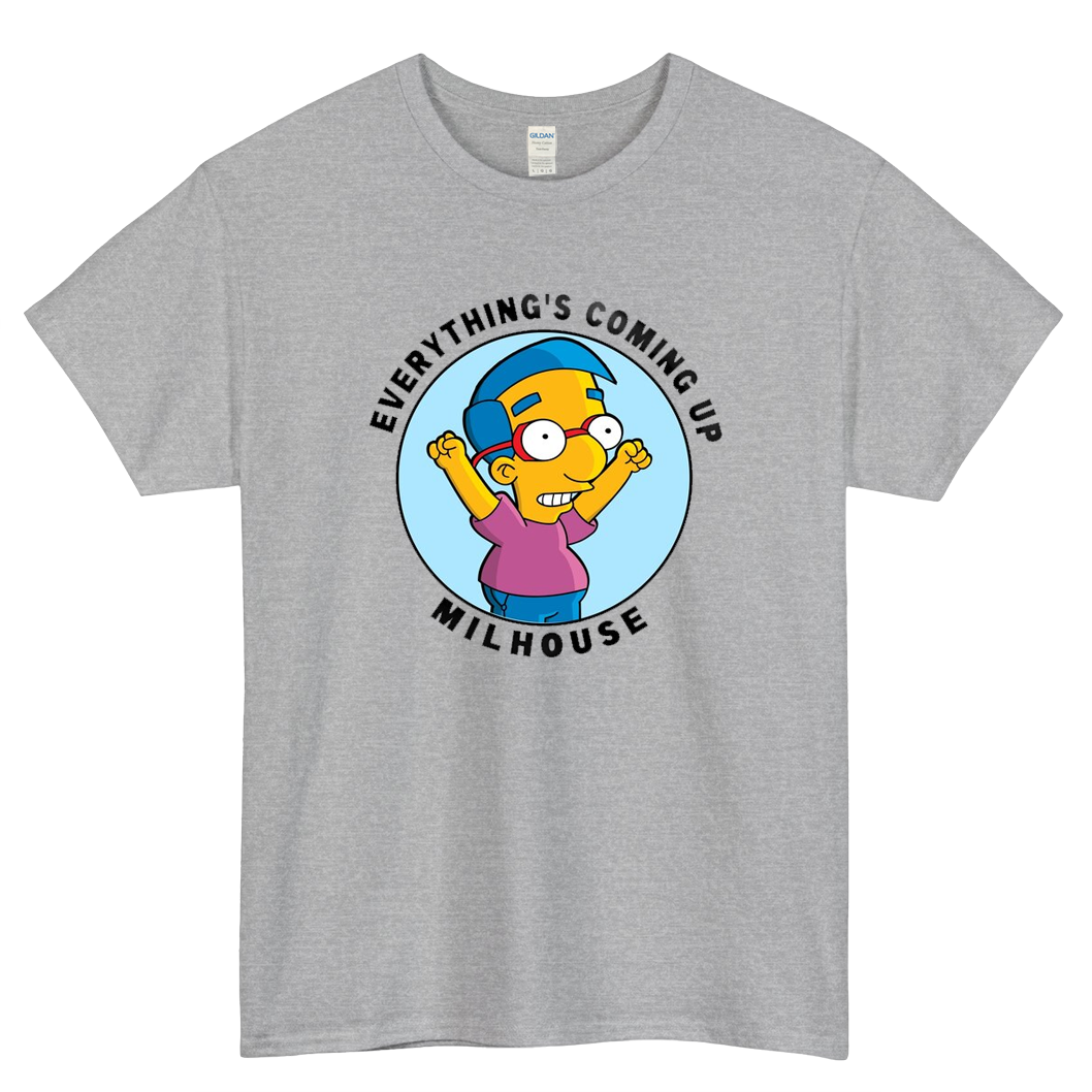 Everythings Coming Up - Milhouse Logo Mens Unisex Short Sleeve T-Shirt Size S-3XL - P