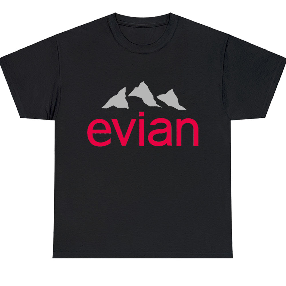 Evian Bottled Water Logo Men's Unisex T Shirt Size S to 3XL