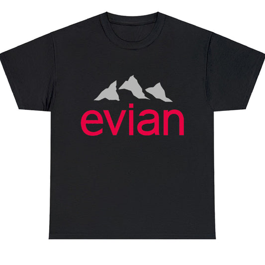 Evian Bottled Water Logo Men's Unisex T Shirt Size S to 3XL