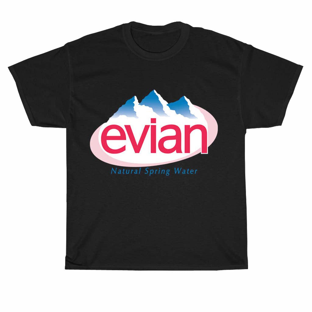 Evian bottled water Logo Men's Unisex T Shirt Size S to 3XL