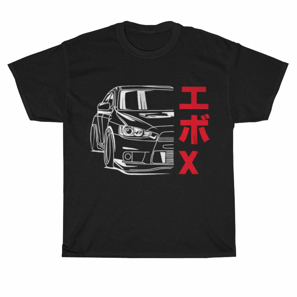 Evo Lancer Evolution Japanese Racing logo Men's Unisex T Shirt Size S to 3XL