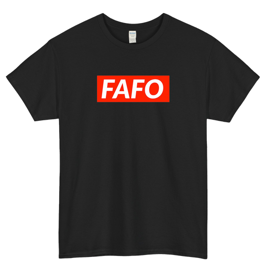 FAFO F Around & Find Out Funny Saying Logo Mens Unisex Short Sleeve T-Shirt Size S-3XL - P