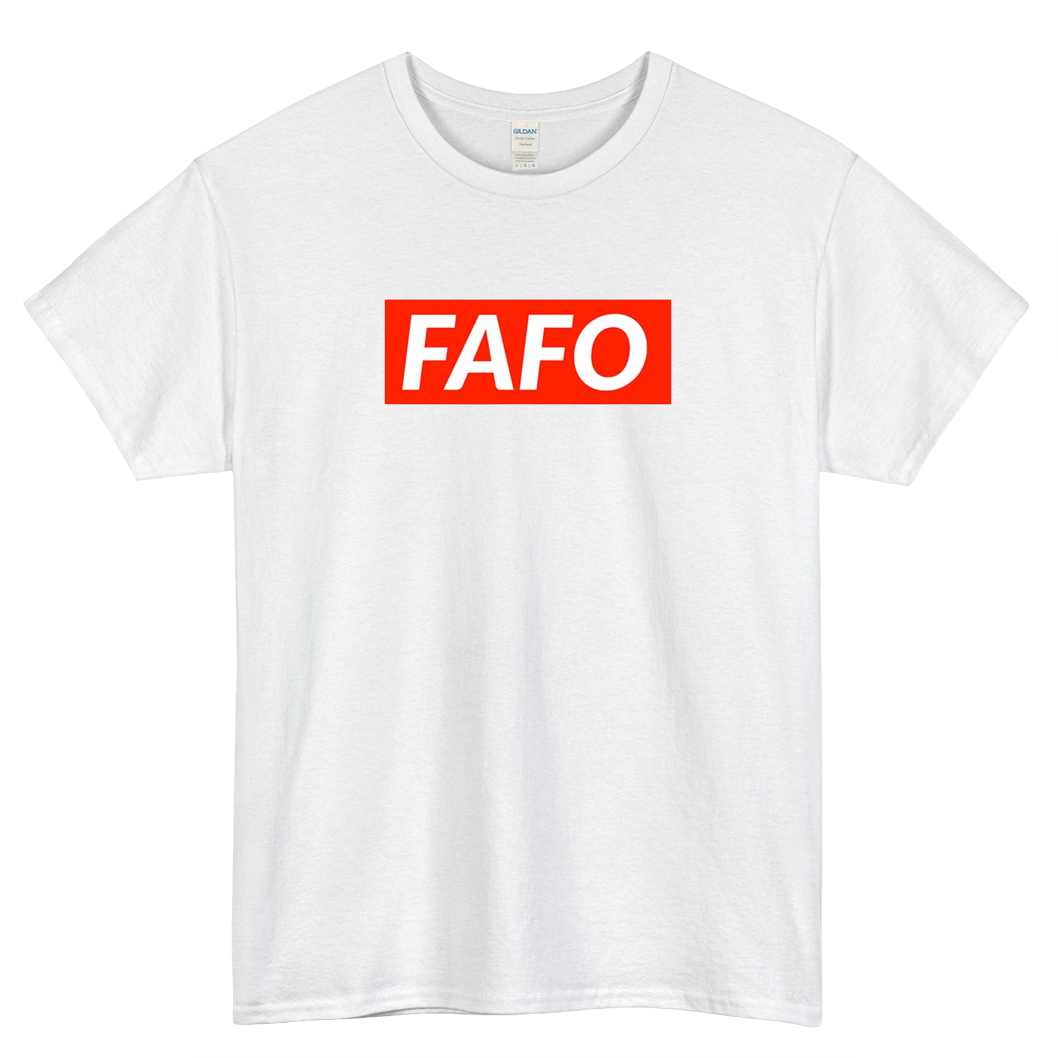 FAFO F Around & Find Out Funny Saying Logo Mens Unisex Short Sleeve T-Shirt Size S-3XL - P