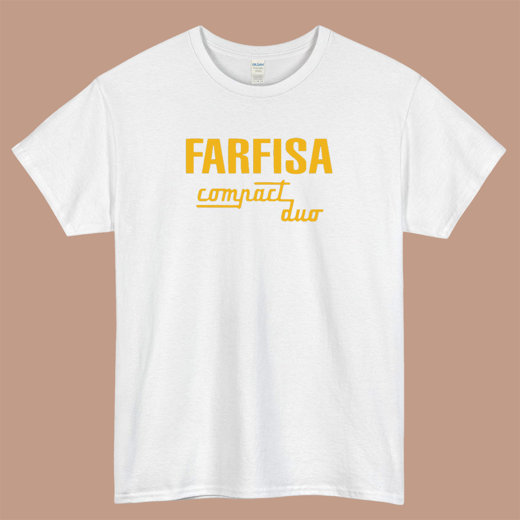 FARISA Compact Duo Logo Mens Unisex Short Sleeve T-Shirt Size S-3XL - P