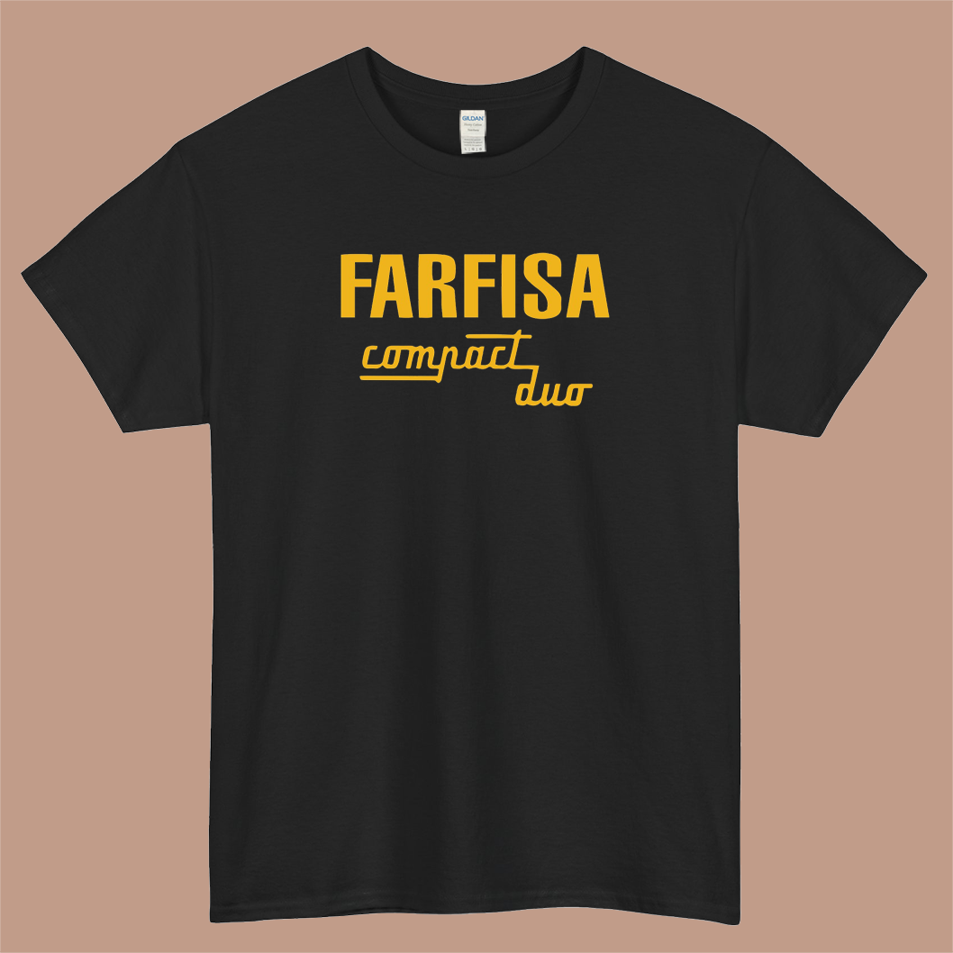 FARISA Compact Duo Logo Mens Unisex Short Sleeve T-Shirt Size S-3XL - P