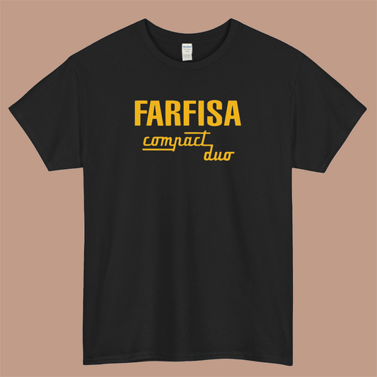 FARISA Compact Duo Logo Mens Unisex Short Sleeve T-Shirt Size S-3XL - P