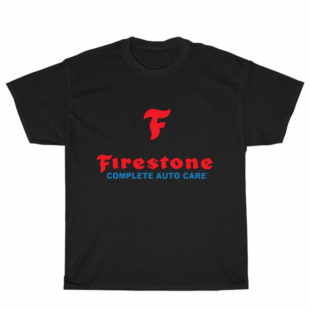 FIRESTONE Complite Auto Care Logo Men's Black T-shirt Logo Unisex Men's T Shirt Size S to 3XL