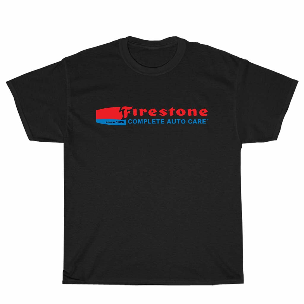 FIRESTONE Complite Auto Care Men's Black T-shirt Logo Unisex Men's T Shirt Size S to 3XL