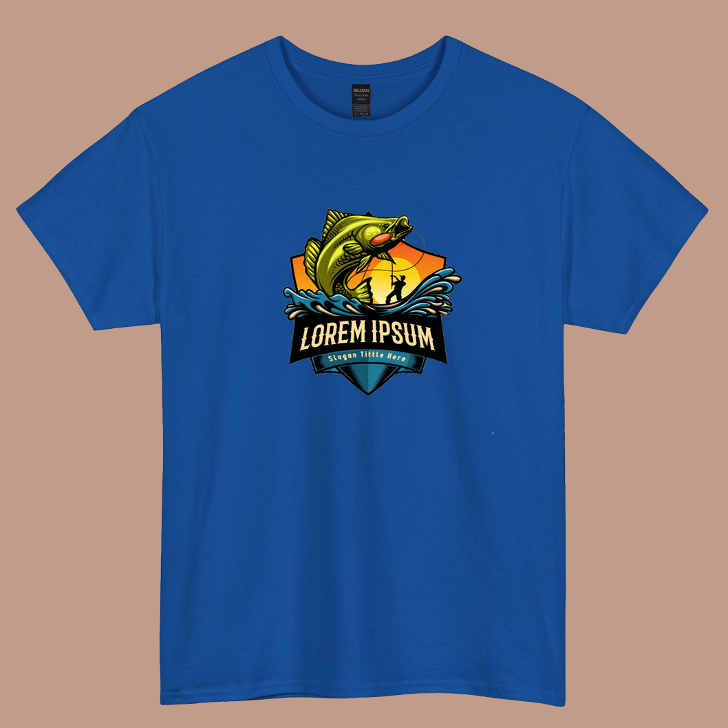FISHING TOURNAMENT Logo short sleeve t shirt size S-3XL- P