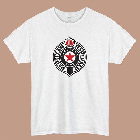 FK Partizan Belgrade Logo Mens Unisex Short Sleeve T-Shirt Size S-3XL - P