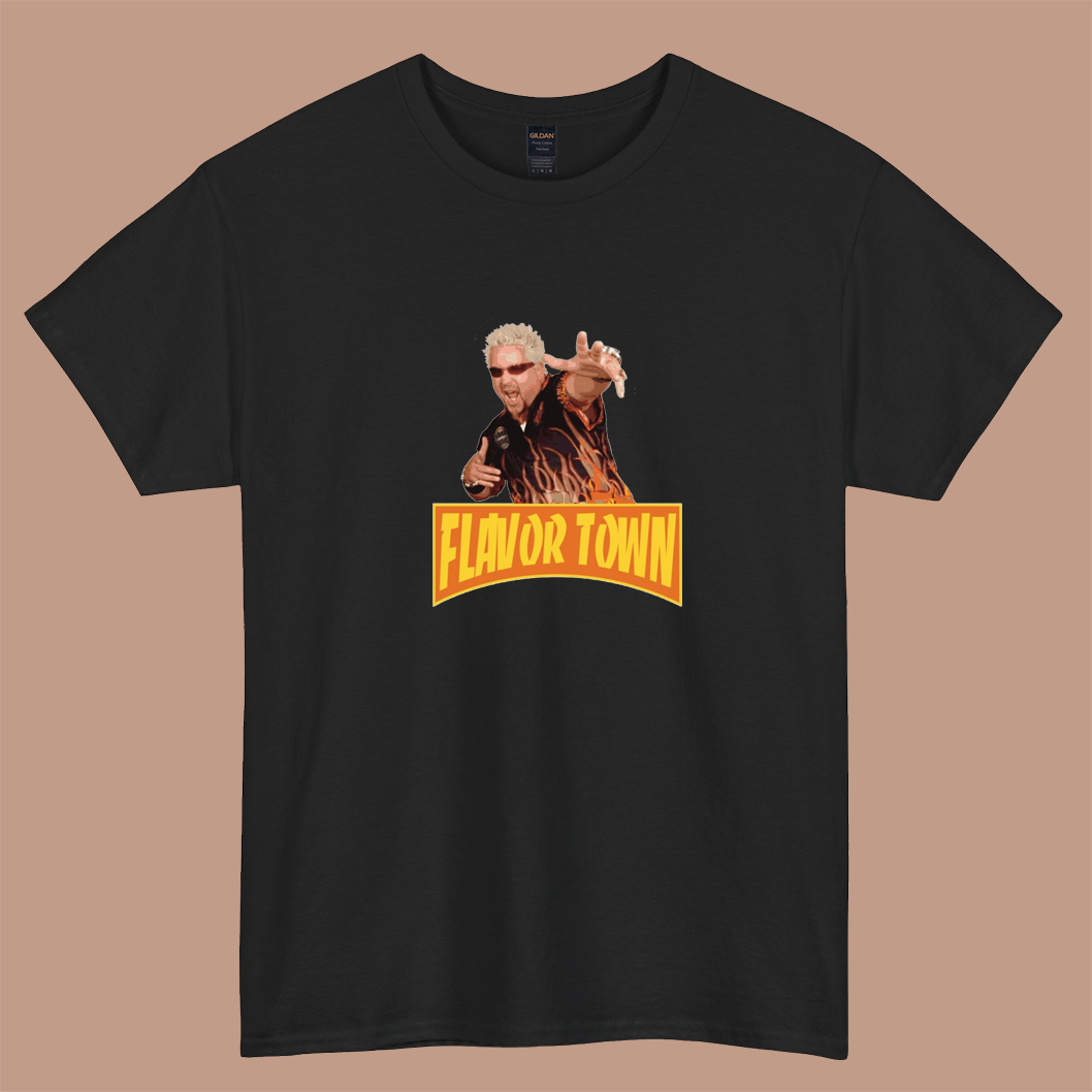 FLAVOR TOWN USA logo short sleeve t shirt S-3XL -P