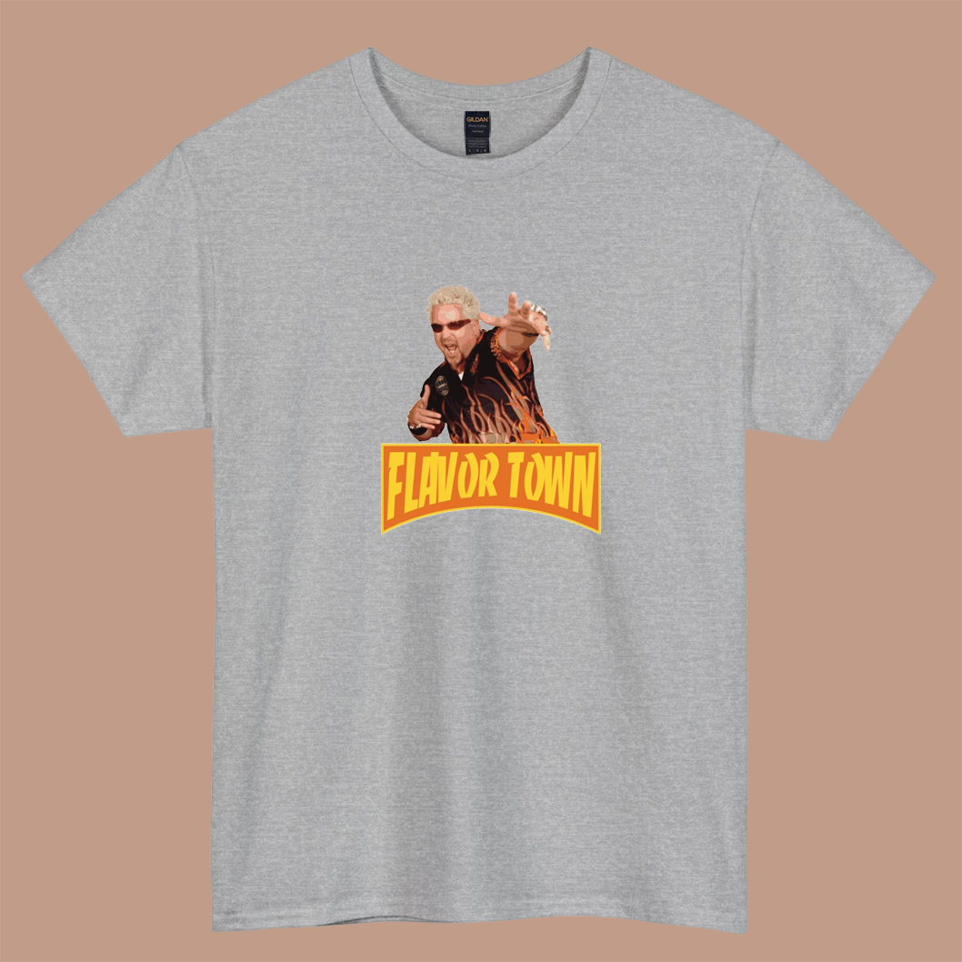 FLAVOR TOWN USA logo short sleeve t shirt S-3XL -P