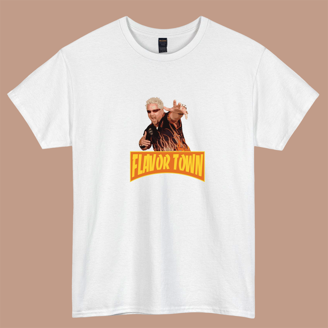 FLAVOR TOWN USA logo short sleeve t shirt S-3XL -P