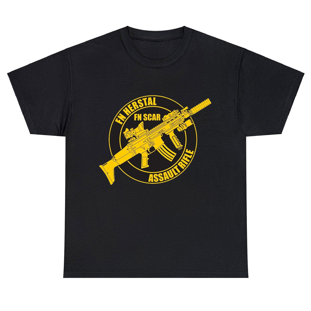 FN Herstal Scar Firearms Guns Logo Unisex Men's T Shirt Size S to 3XL