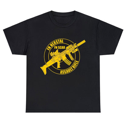 FN Herstal Scar Firearms Guns Logo Unisex Men's T Shirt Size S to 3XL