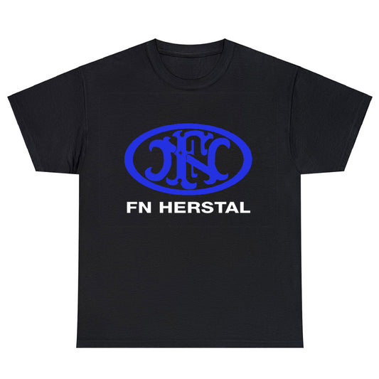 FN Herstal Firearms Guns Logo Unisex Men's T Shirt Size S to 3XL