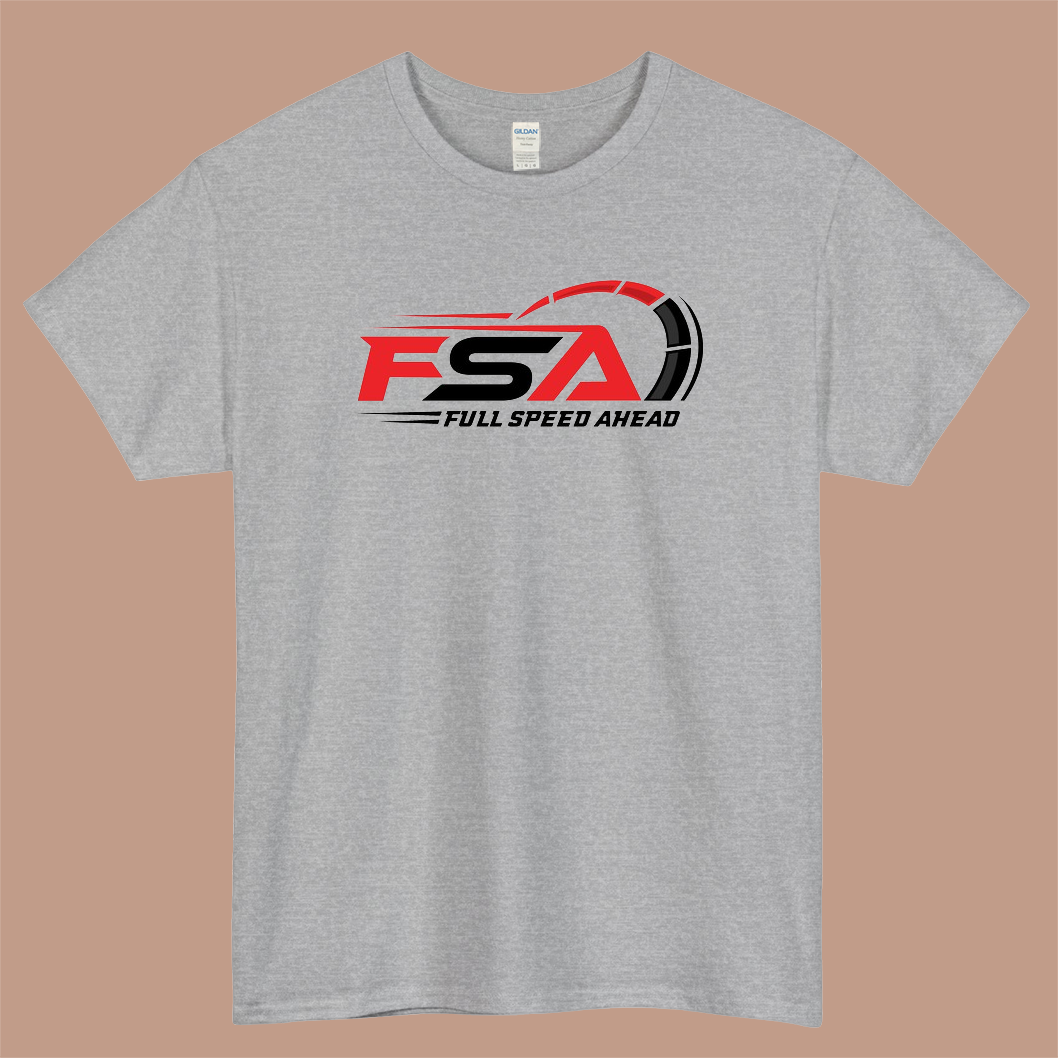 FSA Trucking Logo Mens Unisex Short Sleeve Gray T-Shirt Size S-3XL