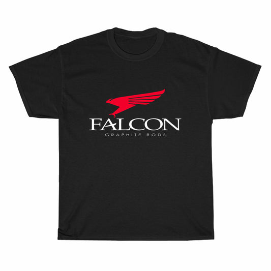 Falcon Graphite Rods Fishing Logo Men's Unisex T Shirt Size S to 3XL