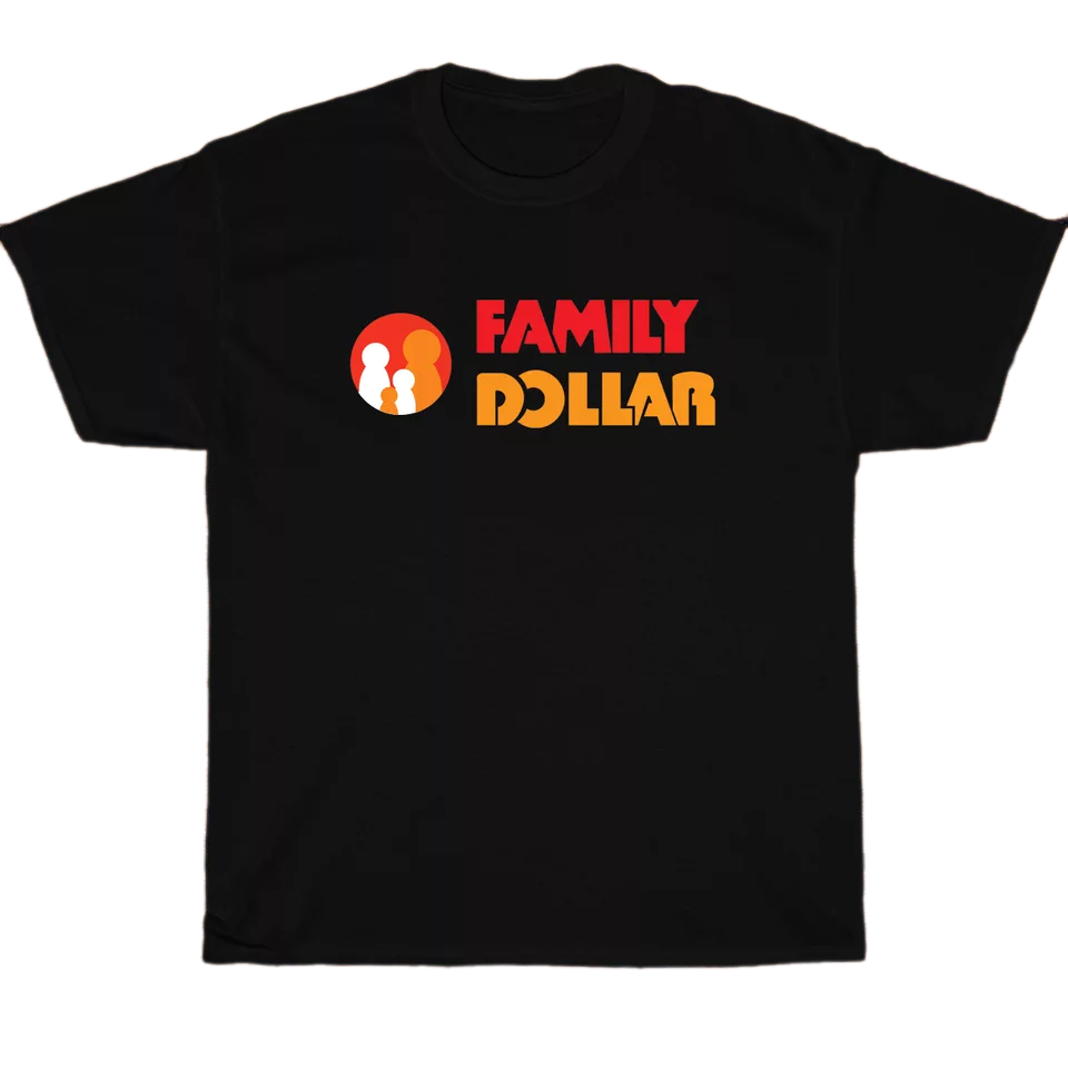 Family Dollar Logo Men's Unisex T Shirt Size S to 3XL