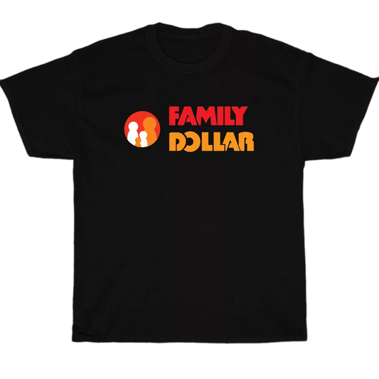 Family Dollar Logo Men's Unisex T Shirt Size S to 3XL
